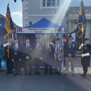 Thornbury RBL stall at VE Day commemorations 2025