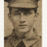 Sepia image of Arthur Fowler in his military uniform