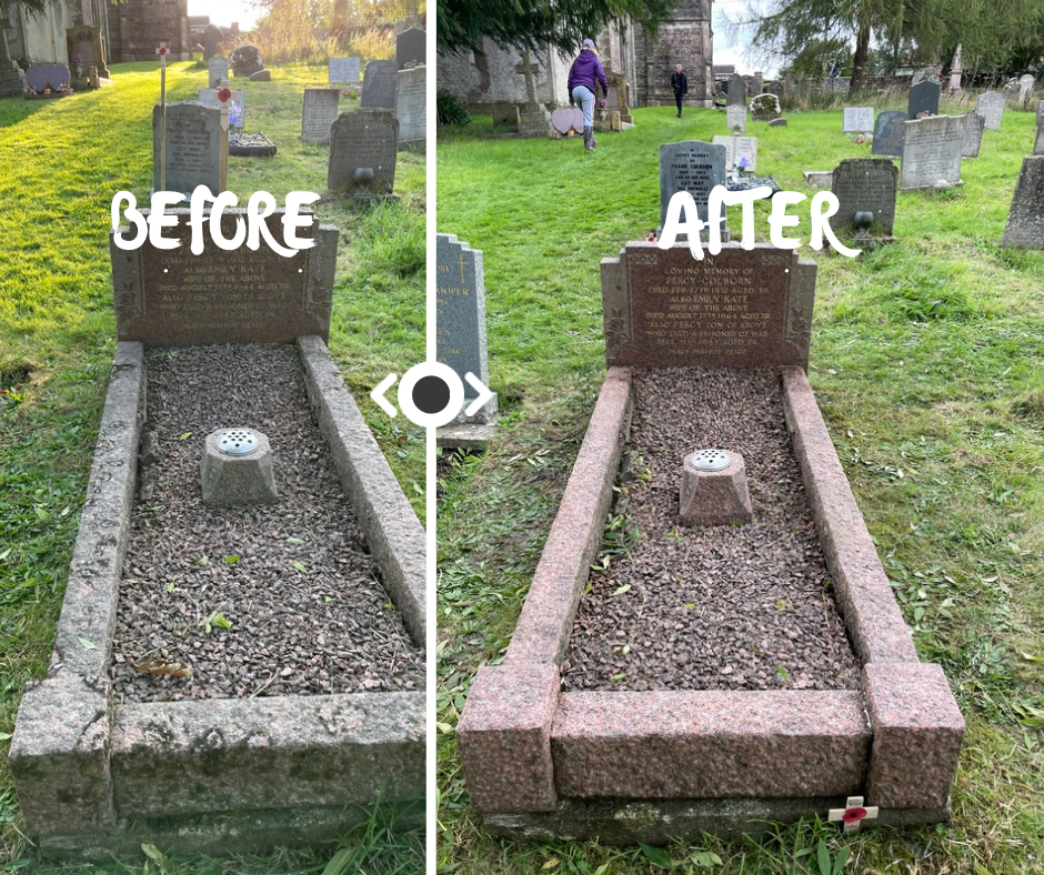 Memorial of Percy Colborn who died as POW